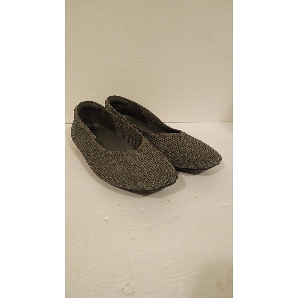 Vivaia Margot Square Toe Flats Marl Knit Shoes 41. Casual Chic, Office Wear.